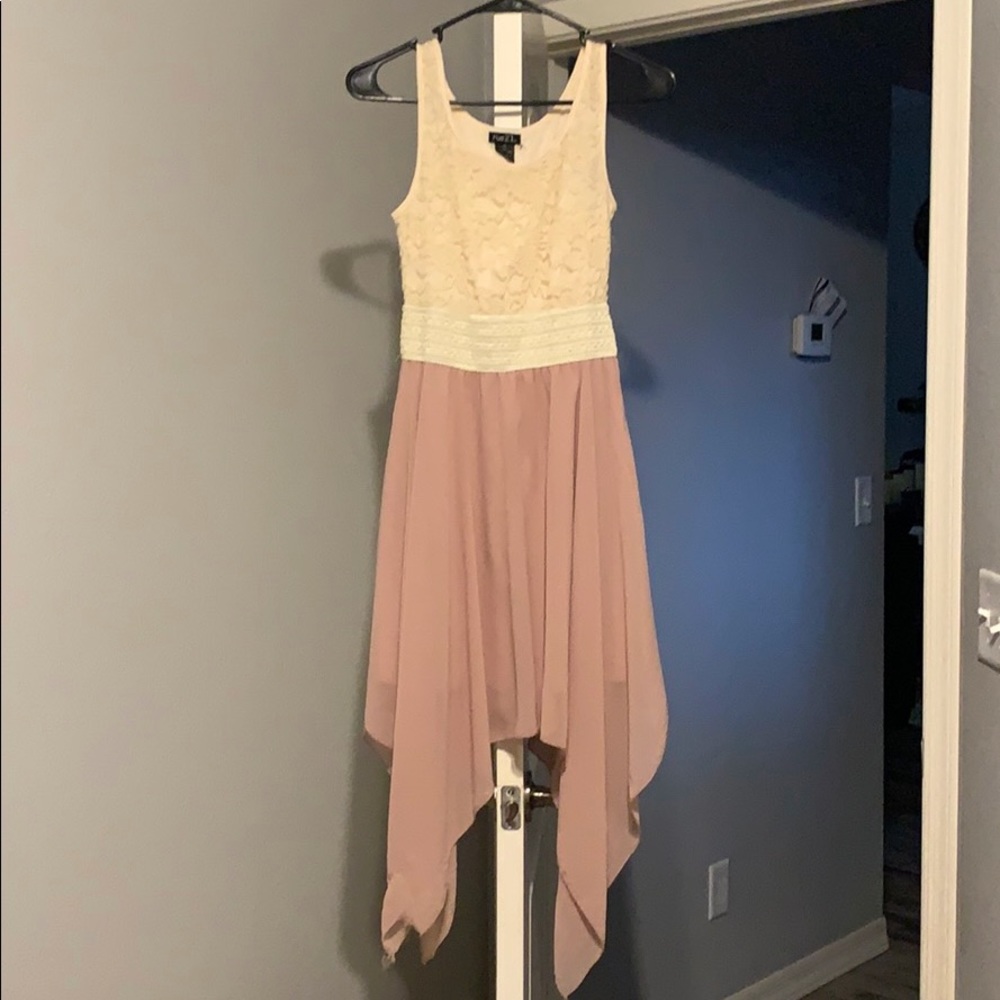 A pink champagne dress